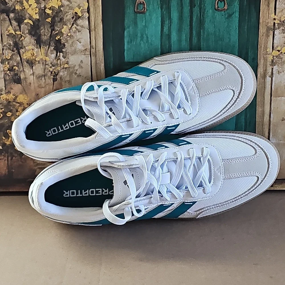 adidas Predator Freestyle Indoor Soccer Mens White Sneakers Athletic Shoe JS0925